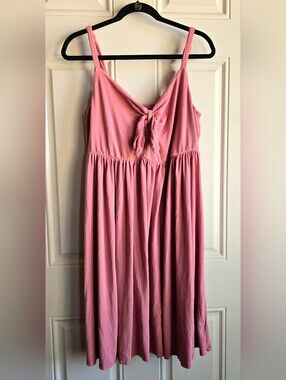 torrid Rose Pink Tie-Front Knit Dress, torrid size 1, 1X, US 14-16